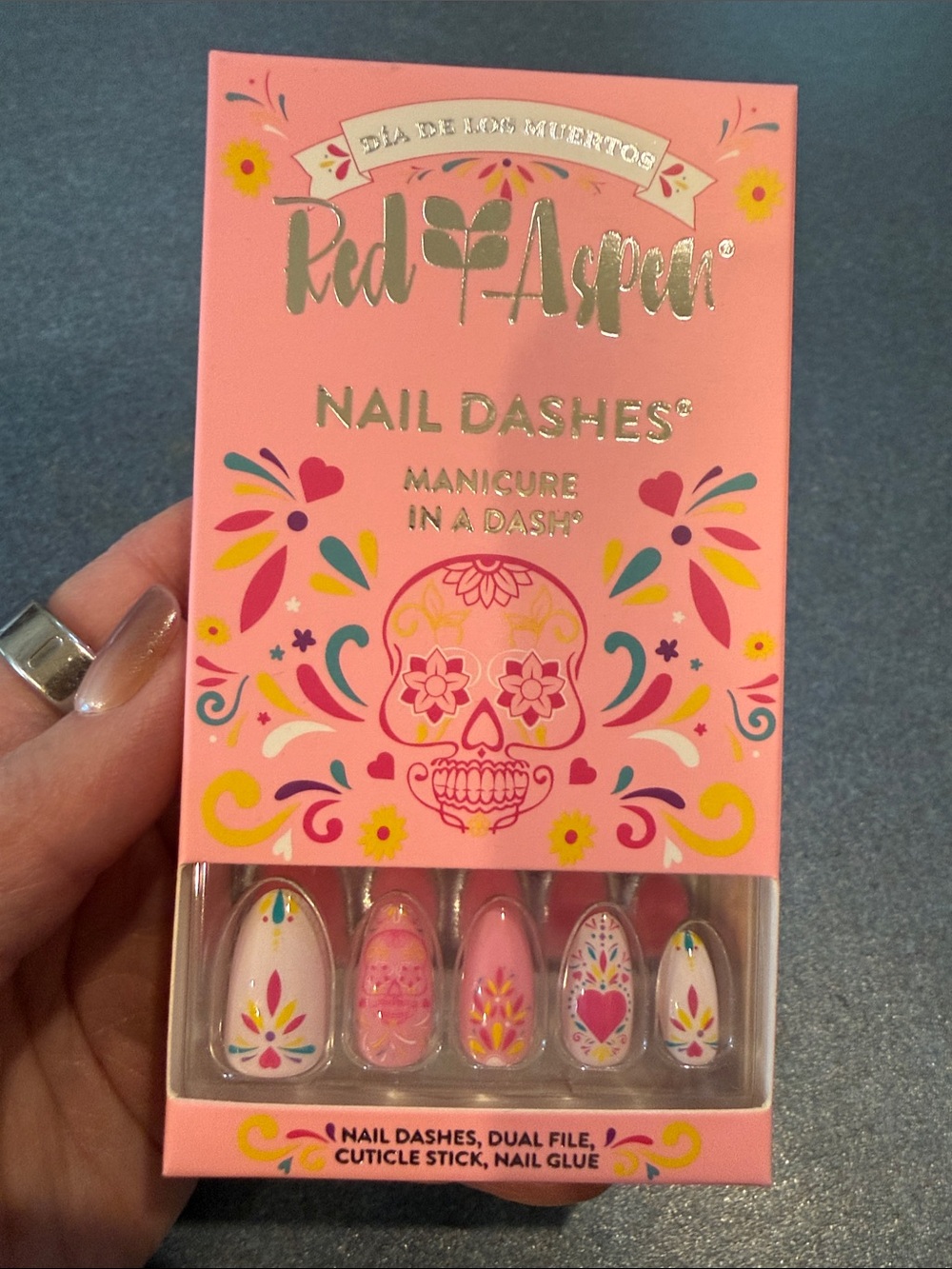 Red Aspen  Press-On Nail Set - La Catrina Victoria
